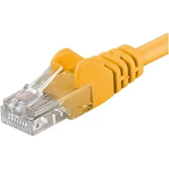 Síťový kabel Premiumcord Patch kabel UTP RJ45-RJ45 level 5e 5m žlutá SPUTP050Y