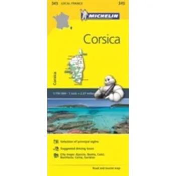 Encyklopedie Corse-du-Sud, Haute-Corse - Michelin Local Map 345