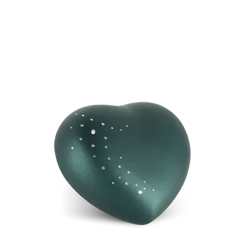 Smuteční dekorace Zvířecí urna Herz Crystal - Smaragdová 0,5l