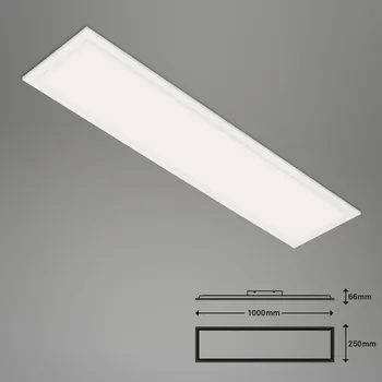 Lampička Briloner LED stropní svítidlo Piatto S stmívatelné CCT bílé 100x25cm bílá LED 28 W celkem - Doprava zdarma