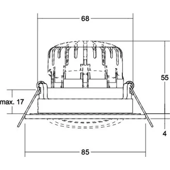 Lampička BRUMBERG BB23 IP65 RC ovladač kulatá připojovací skříňka matný nikl 1 x 7 W LED - Doprava zdarma
