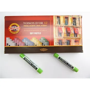 KOH-I-NOOR Křídy 8500/7 prašné TOISON D'OR, zeleň permanentní, 12ks