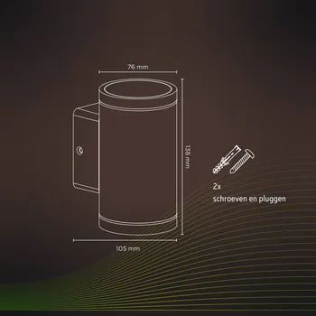 Lampička Chytré venkovní světlo Calex, CCT, RGB černá 2 x 4 W LED - Doprava zdarma