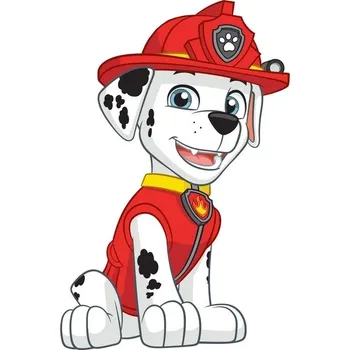 Party dekorace Tvořílci.cz Nálepka 3D Tlapková patrola Marshall 8.5 x 15cm