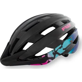 Cyklistická přilba dámská helma R2 VENTU ATH27F - Černá/modrá/růžová, (M) 56-58cm