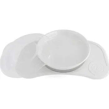 Doplněk pro panenku Podložka Click-mat Mini s talířem bílá