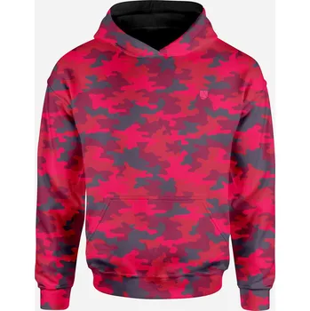 Dámská mikina UTOPY Pánská Dámská sportovní mikina Art of Camo Red full print Velikost: XS