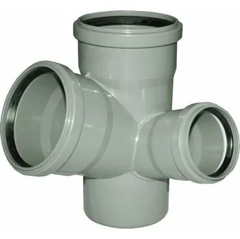 Kanalizační potrubí Osma HTEP rohová paneláková odbočka krátká pravá 110/110/50/67°