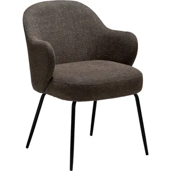 Jídelní židle ​​​​​Dan-Form Tmavě hnědá bouclé jídelní židle DAN-FORM Bae