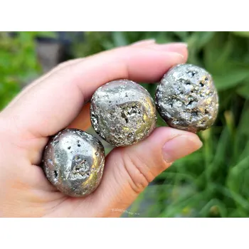 Přírodní kámen Pyrit troml z Peru cca 25 - 30mm