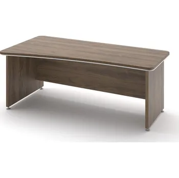 Psací stůl Ergonomický stůl TopOffice 200 x 100 cm, levý, dub charleston