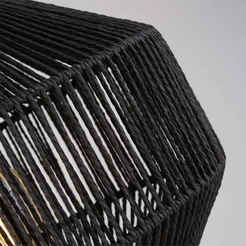 Lampička Searchlight Stojací lampa Wicker - kabel 200 cm černá 1 x 60 W - Doprava zdarma