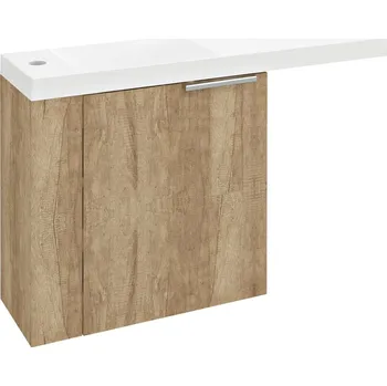 Nábytek LATUS VI umyvadlová skříňka 50x50x22cm, levá, dub alabama