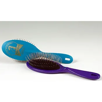 Péče o srst a drápky 1All systems Oválný kartáč hroty 27mm Barva: modrozelený