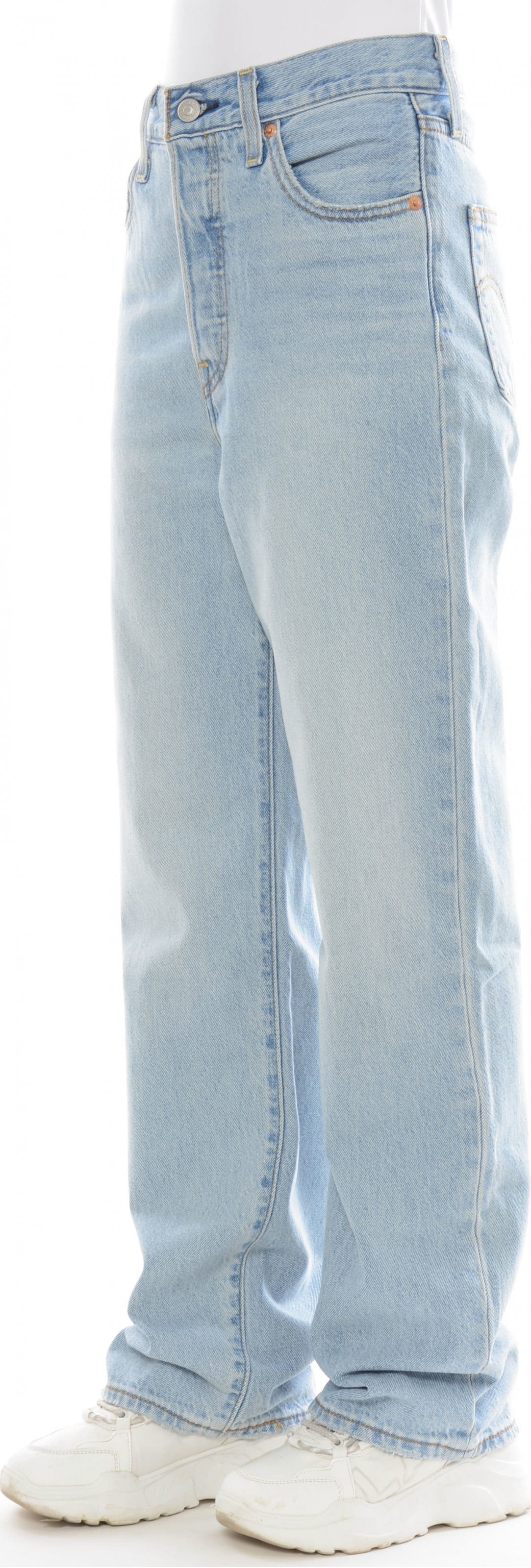 Levi's Ribcage Straight Ankle Middle Road Džíny Světle Modré 28/29