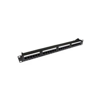 Patch panel OPTIX UTP Patch panel Cat.6, 24 port, 1U, black, Certifikován