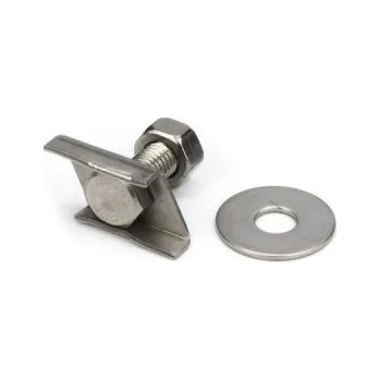 Držák na polici Sestava jezdce pro profil 38/40 + 40/60, L=50 mm, 1.4301: M10