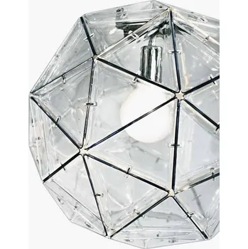 Závěsné svítidlo Martinelli Luce Poliedro transparentní, šedá 1 x 60 W R95 - Doprava zdarma