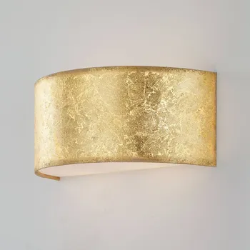 Lampička Hufnagel LED nástěnné světlo Alea, lístkové zlato, stmívač pozlátko 2 x 4 W LED - Doprava zdarma