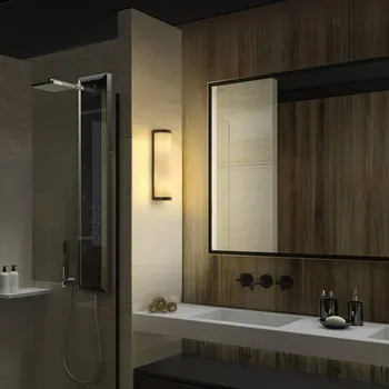 Lampička LEDVANCE Koupelnový válec Classic 32 cm černý černá, opálová 2 x 12 W LED