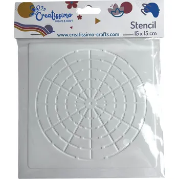 Creatissimo - plastová Šablona pro mandalu 15cm