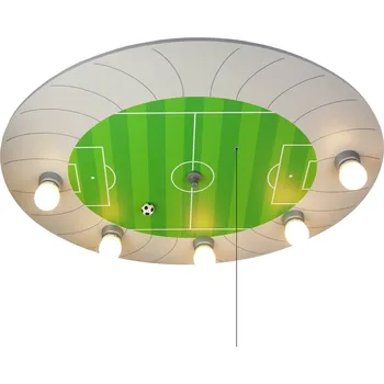 Niermann Standby Stropní světlo Fußballstadion s LED bodovkami zelená, stříbrná 5 x 40 W E14 (exkl.) + 20 LED (vč.) - Doprava zdarma
