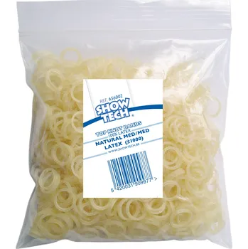 Show Tech Latexové gumičky - na top knot, 1000 ks Barva: natural