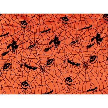 Dekorační satén Halloween / čarodějnice