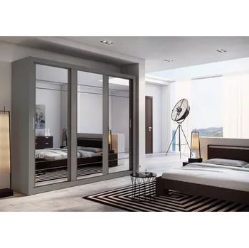 Šatní skříň Lenart Šatní skříň Arti 02 (250) - šedý mat