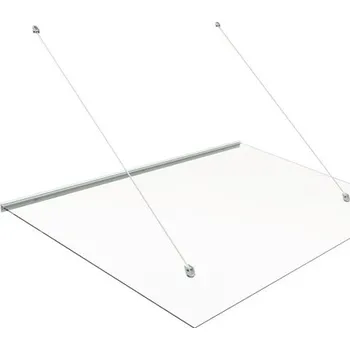 Stříška nad vchodové dveře Vchodová stříška Germering 1500 x 1010 x 740 mm bílá