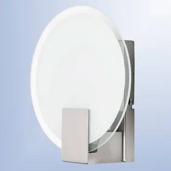 Lampička Brilliant Nástěnné světlo Sonian, kulaté opálová bílá, chrom satinovaný 1 x 40 W