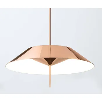 Vibia Mayfiar 1-flg LED závěsné světlo, měď - Ø baldachýn 16 cm měď lesklá, bílý 1 x LED pásek 2,4 W + 1 x LED pásek 16,8 W - Doprava zdarma