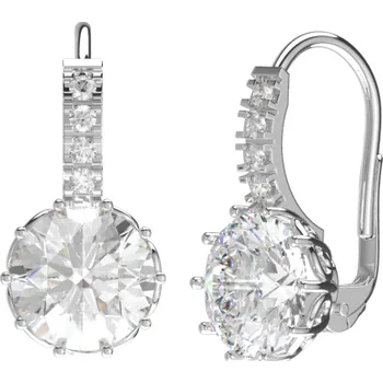 Náušnice Couple, Oslnivé náušnice Bianca v bílém zlatě se zirkony, Patent klasický, 585-52-3-0520.1B00.0.00.001.08