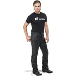 TXR Nohavice na motorku Kansas so šnerovaním čierne 3XL (Moto nohavice TXR Kansas majú klasický džínsový strih a sú vyrobené z mäkčenej byvolej kože. Nájdete v nich mesh podšívku a YKK zipsy.)