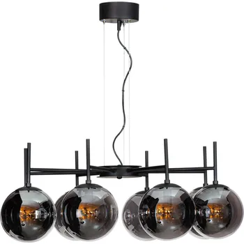 By Rydéns Boyle závěsné světlo, osm zdrojů - baldachýn - výška 5,5 cm, Ø 13 cm černá, kouřově šedá 8 x 5 W LED - Doprava zdarma