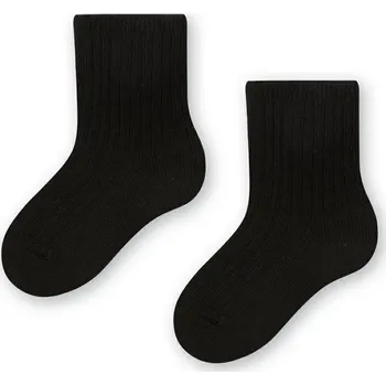Oblečení a móda Černé dětské bambusové ponožky Art.145 ZO008, BLACK Velikost: 14-16 měsíců