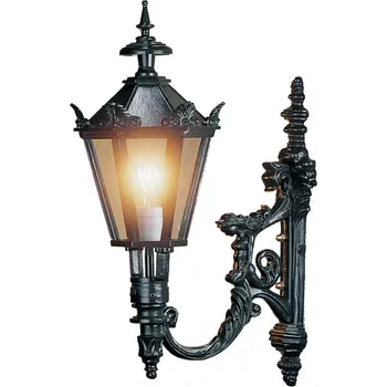 Venkovní osvětlení K.S. Verlichting Venkovní nástěnné svítidlo Diana, černé - Ø hlavy lampy 26 cm transparentní 1 x 60 W - Doprava zdarma