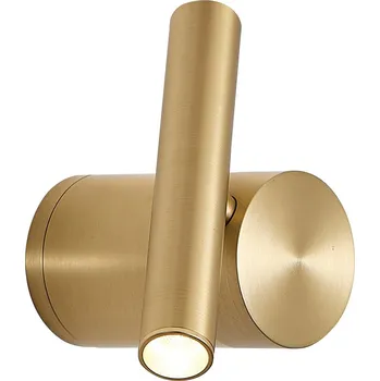 Lampička Viokef Nástěnné svítidlo Planet LED, zlaté - Ø nástěnného držáku 6 cm; Ø světelného prvku 2,5 cm zlato 1 x 4 W LED - Doprava zdarma