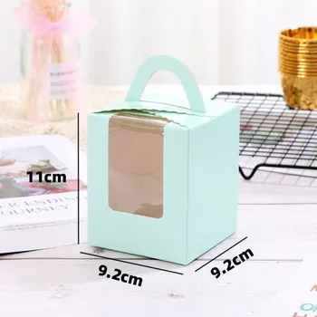 Dárková krabička Krabička na cupcaky 100ks zelené - Cakesicq