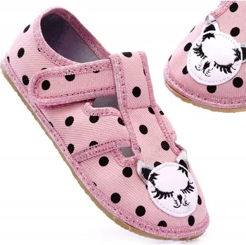 Dívčí bačkory RAWEKS BAREFOOT dětské papučky - Zuzia 94B Velikost: 33