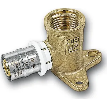 Vodovodní potrubí Sanha 3fit Press 25473G nástěnné koleno lisovací Cu topení 16x1/2" 325473G1612