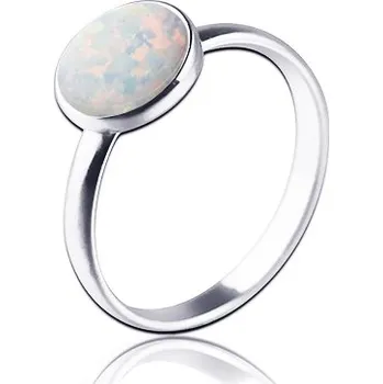 Prsten NUBIS® Stříbrný prsten s opálem - velikost 55 - NBP95-OP17-55