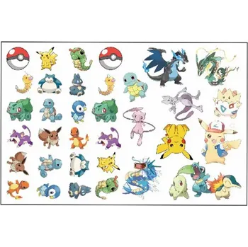 Odstranitelné tetování Dětské dočasné tetování - POKÉMON (3) - PIKACHU 2 (Značka: TAKARA TOMY)