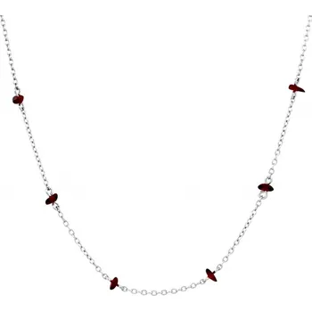 Náhrdelník Granát Turnov Český granát náhrdelník jednoduchý Délka řetízku: 50cm