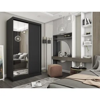 Šatní skříň Kvalitní Šatní Skříň Patti 120 cm Černá