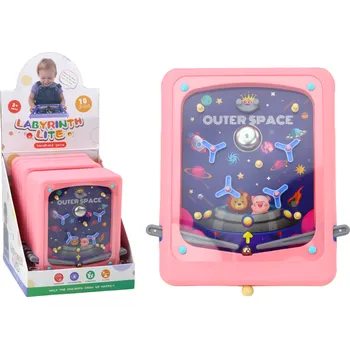 Desková hra Mamido Kosmická dovednostní hra Flipper růžová deska