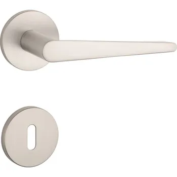 Dveřní kování AT - ARNICA - R 7S rozety BB, klika/klika NP - Nikl perla