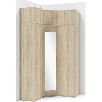 Šatní skříň Rohová skříň AMI 41 se zrcadlem Dub sonoma