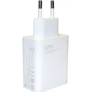 Xiaomi MDY-12-EH USB 67W Cestovní Nabíječka White + USB-C 6A Datový Kabel White (Bulk)