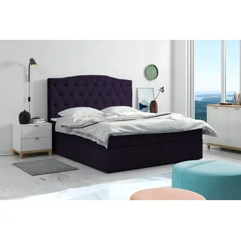 Postel Postel 59 LIMA 140x200 cm s úložným prostorem Fialová